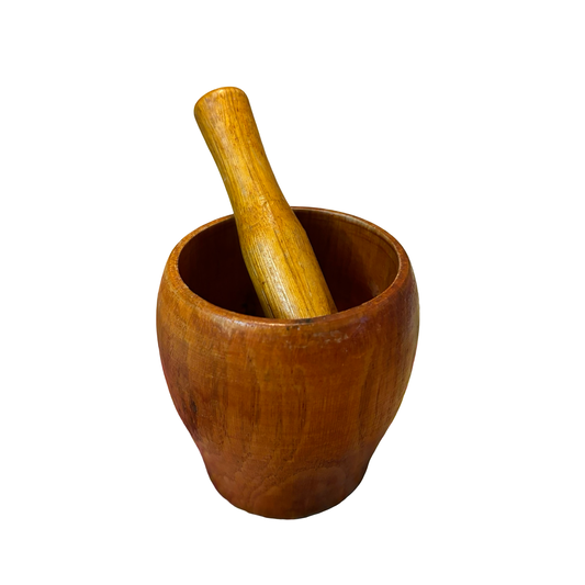 Wood Mortar and Pestle