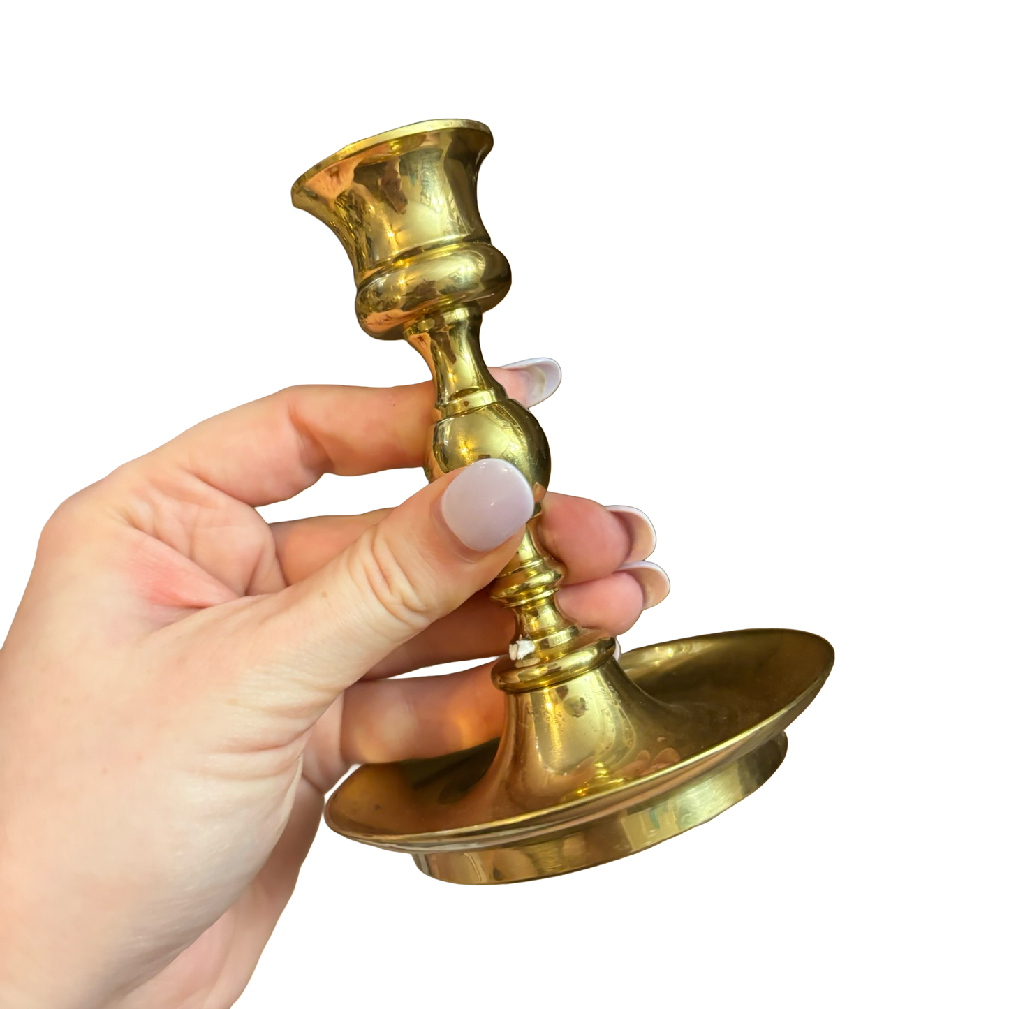 Trio of Brass Candlesticks