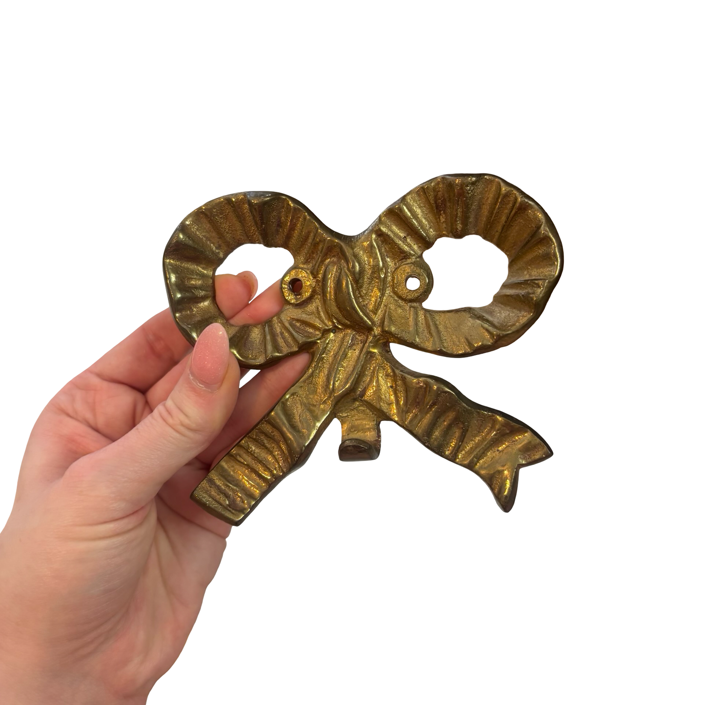 Brass Bow Wall Hook