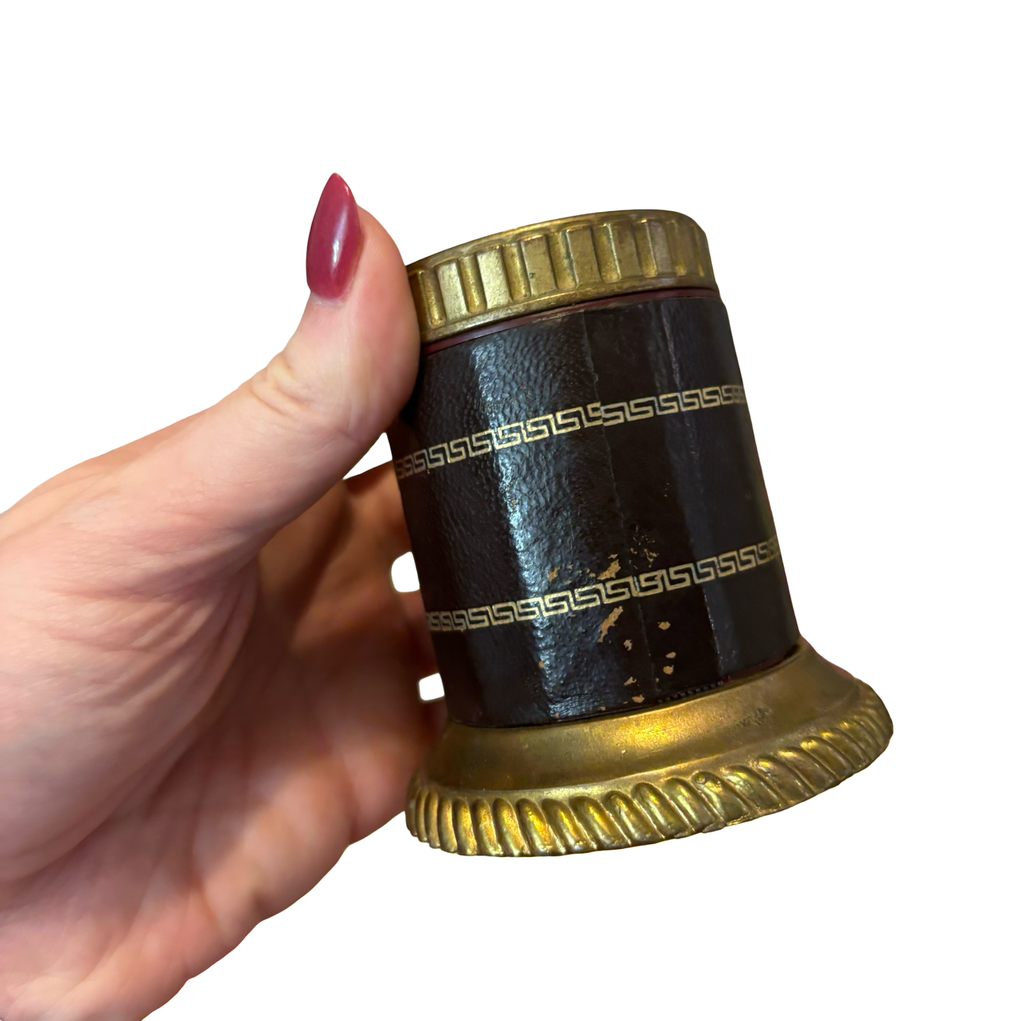 Leather Wrapped Pencil Sharpener