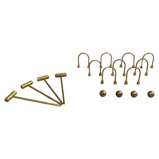 Mini Brass Croquet Set