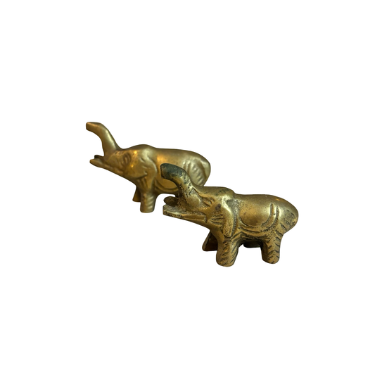 Brass Mini Elephant Pair