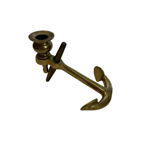 Brass Anchor Candle Holder