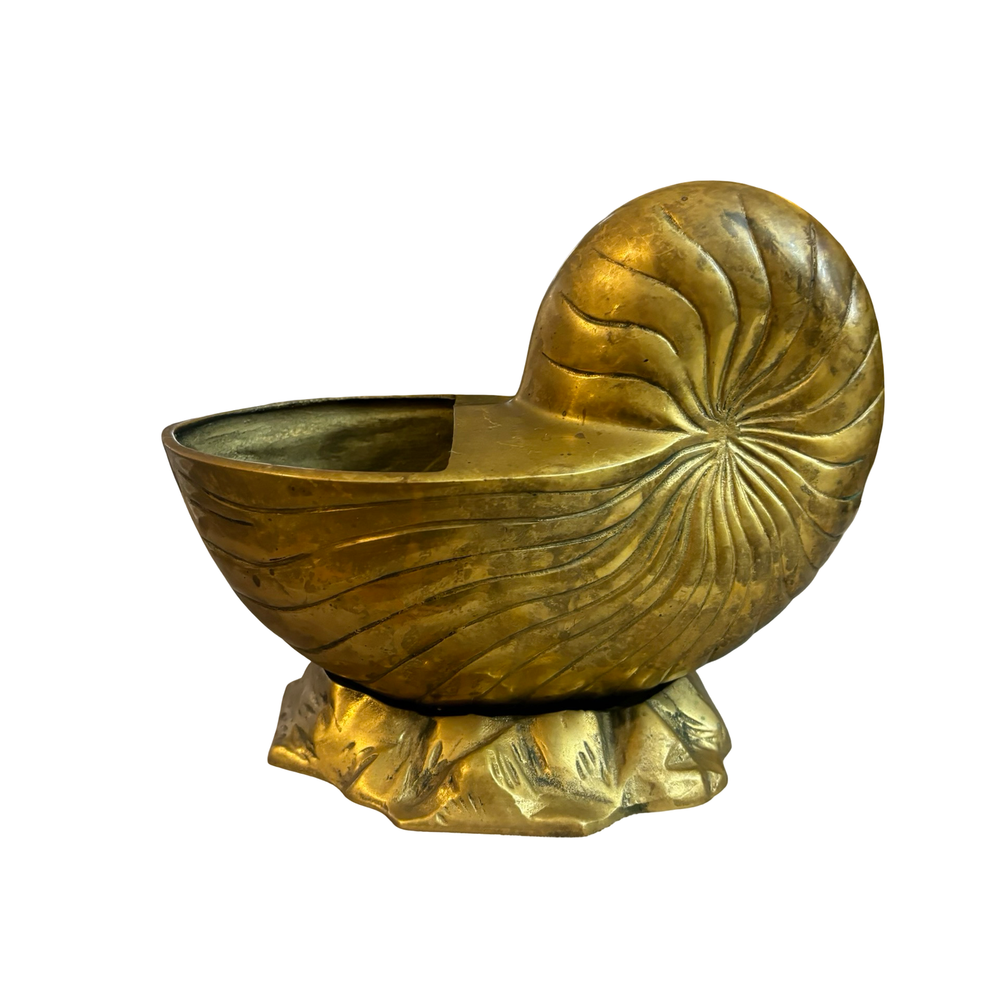 Brass Nautilus Planter