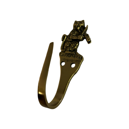 Brass Cat and Fiddle Hook