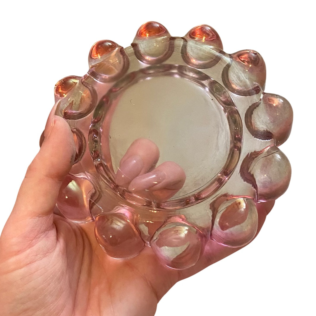 Pink Boopie Glass Ashtray