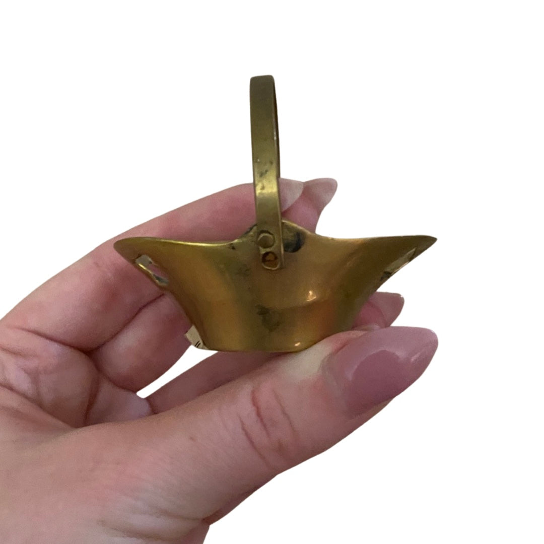 Mini Brass Basket