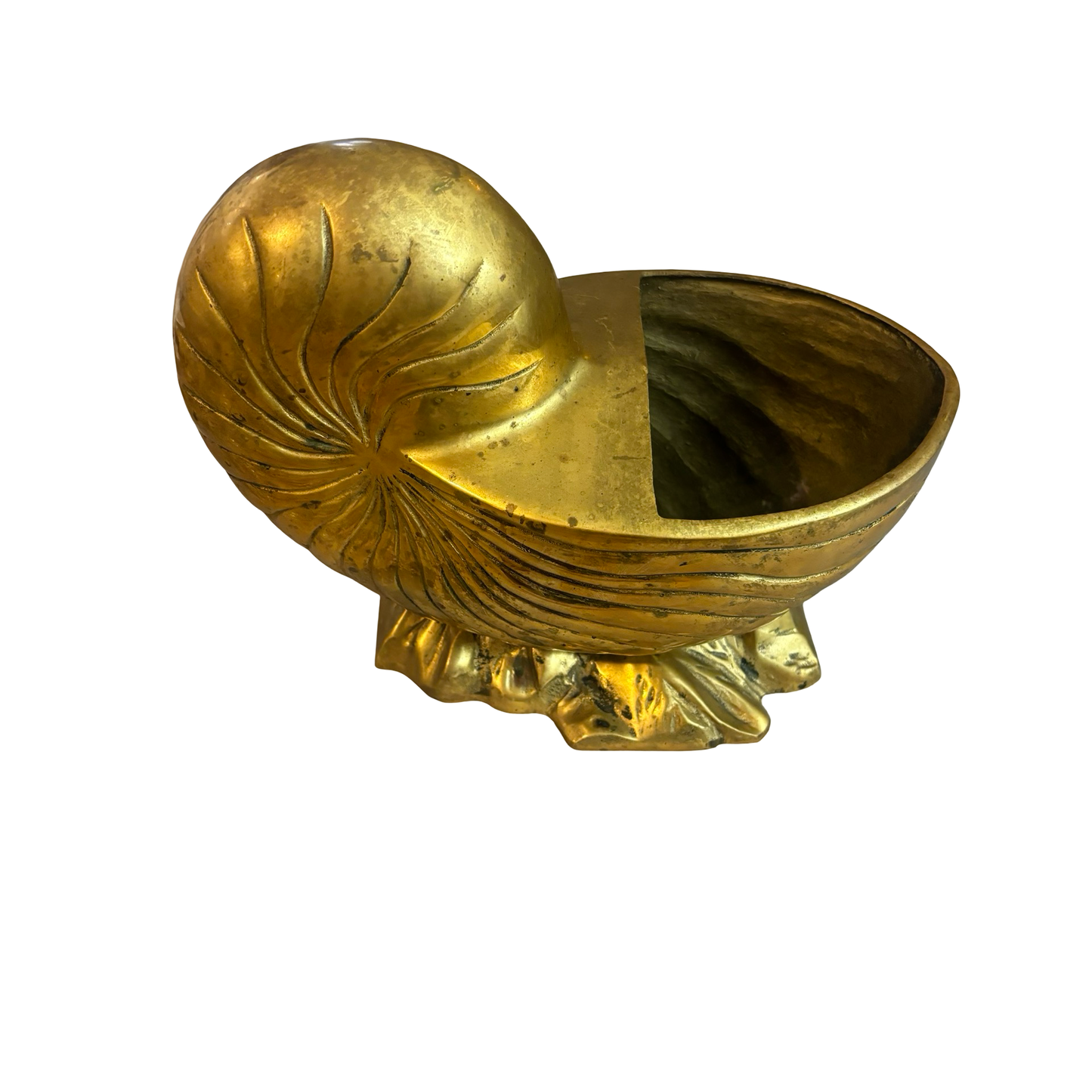 Brass Nautilus Planter