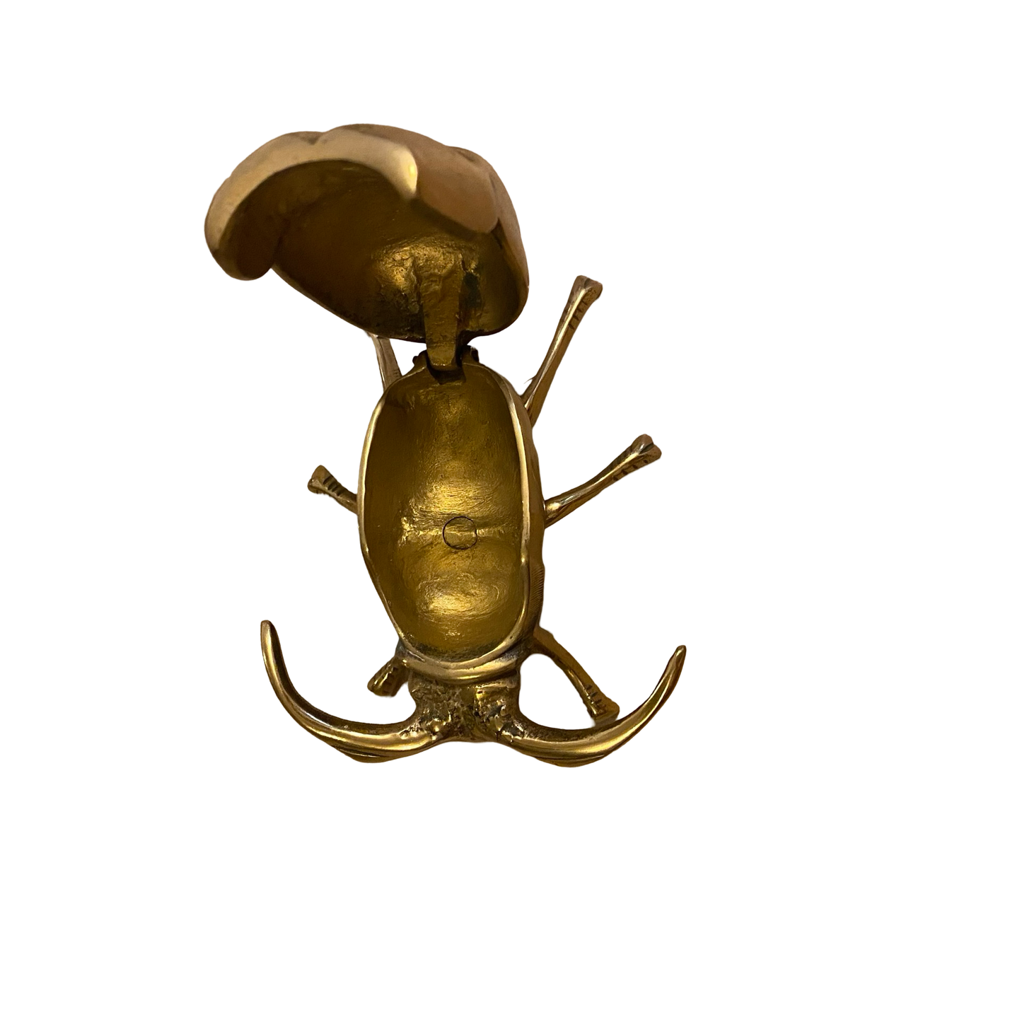 Brass Scarab Beetle Ashtray