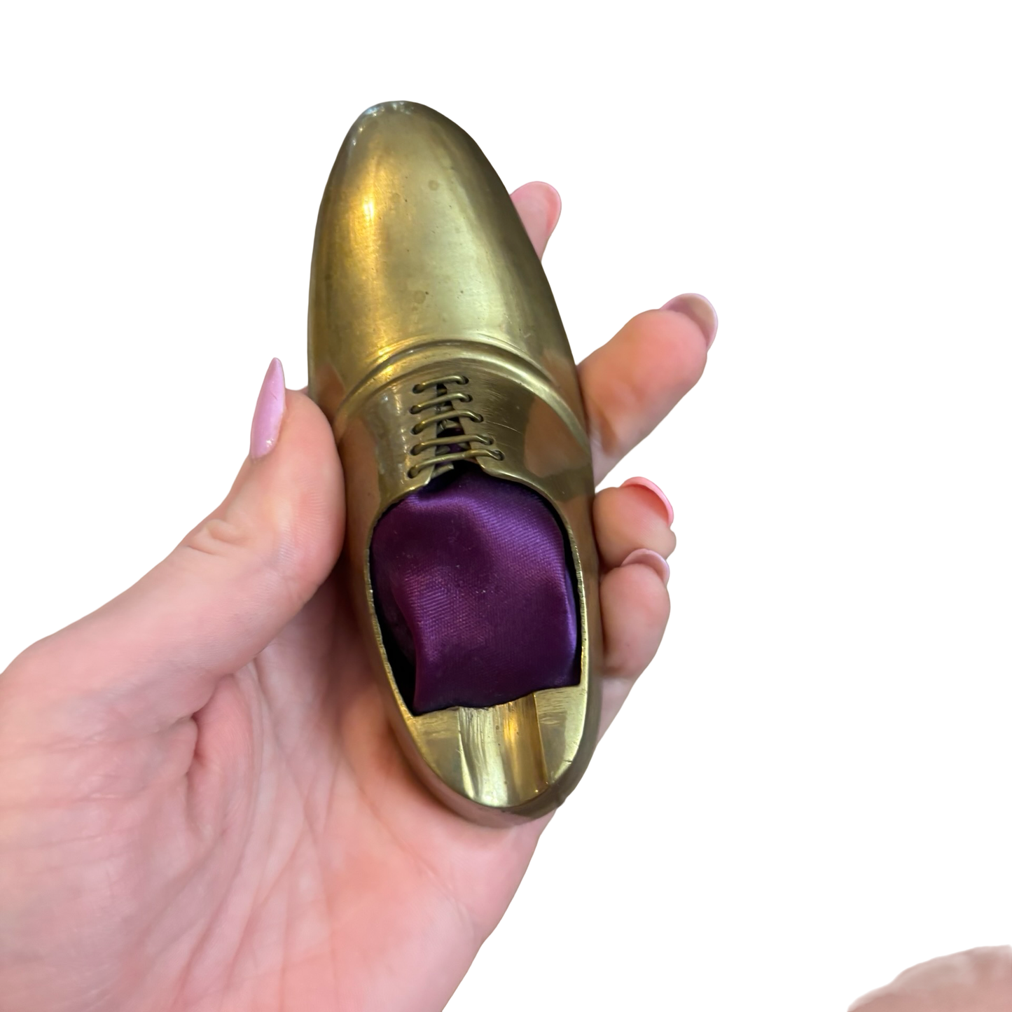 Brass Shoe Ashtray Duo