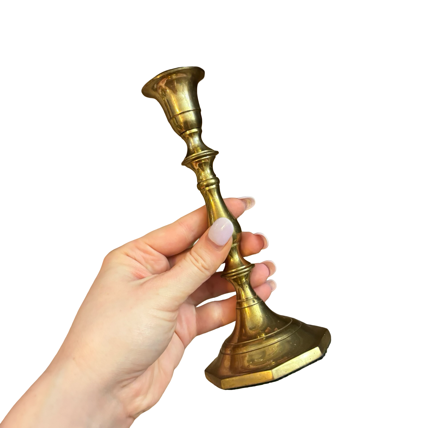 Trio of Brass Candlesticks