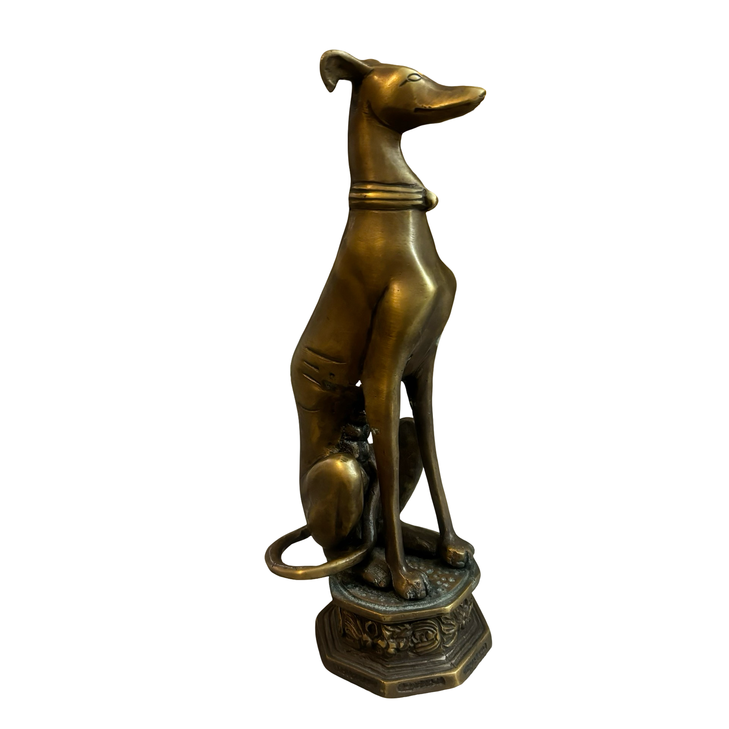 Bronze Greyhound Dog