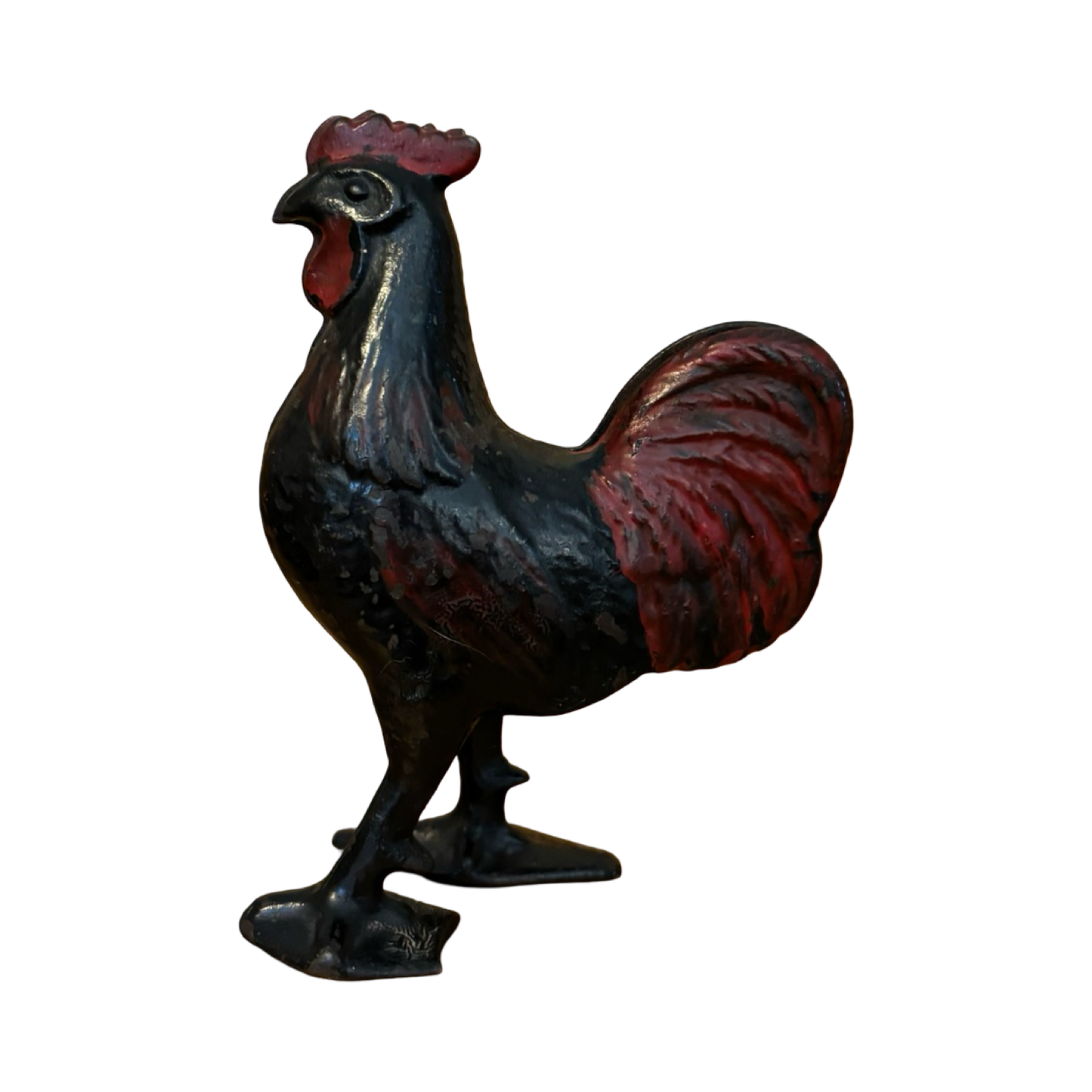Cast Iron Rooster Chicken Bank