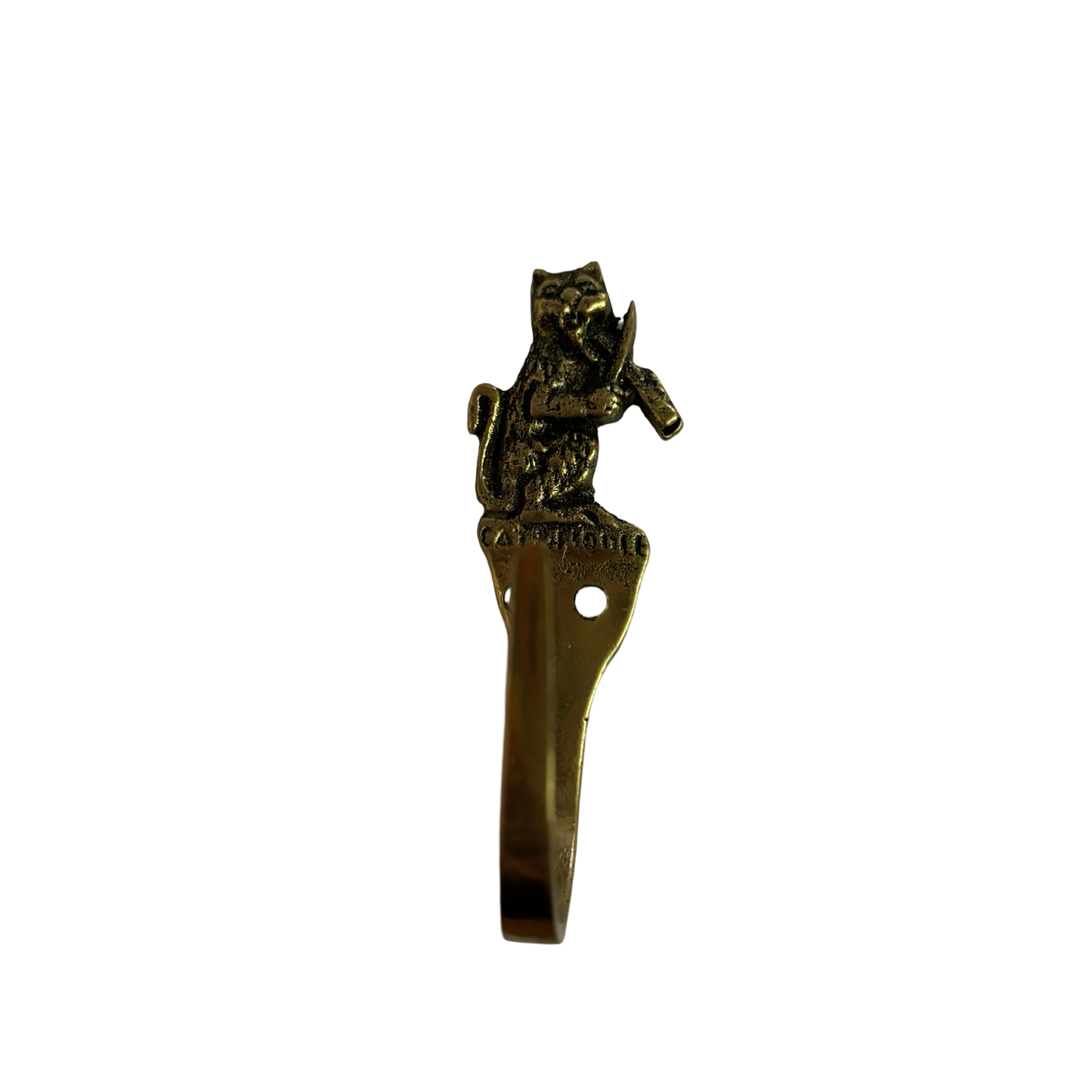 Brass Cat and Fiddle Hook