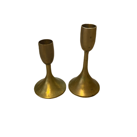 Brass Candlestick Pair