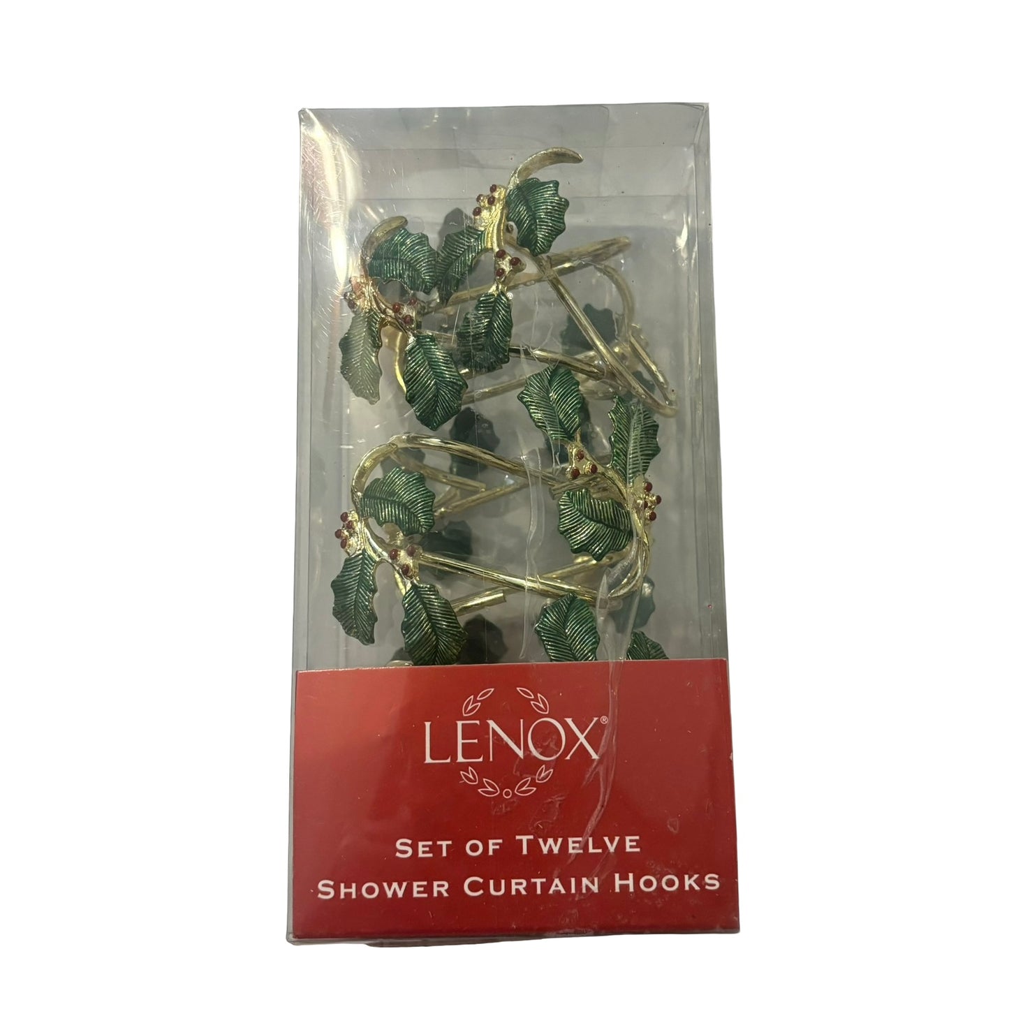 Lenox Holly Berry Shower Curtain Hooks