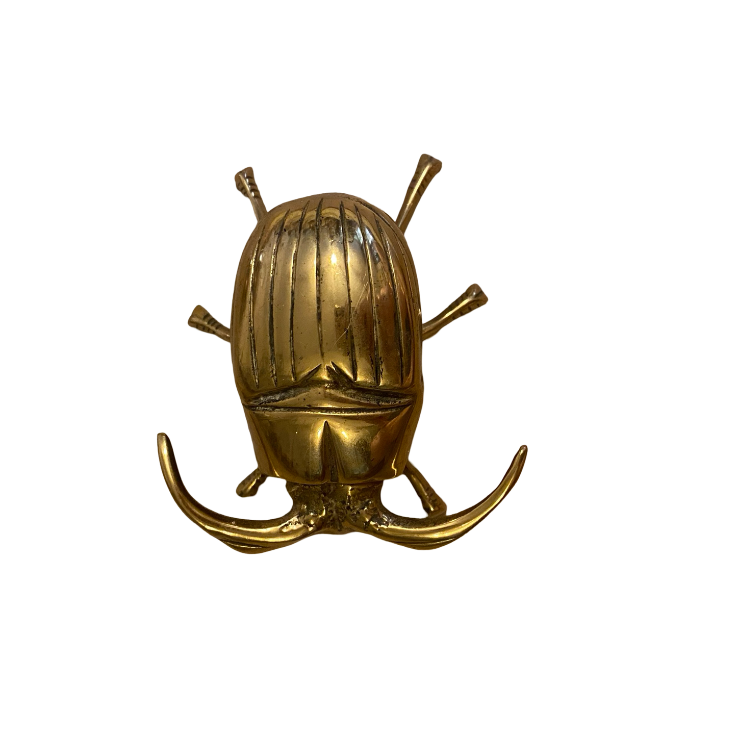 Brass Scarab Beetle Ashtray