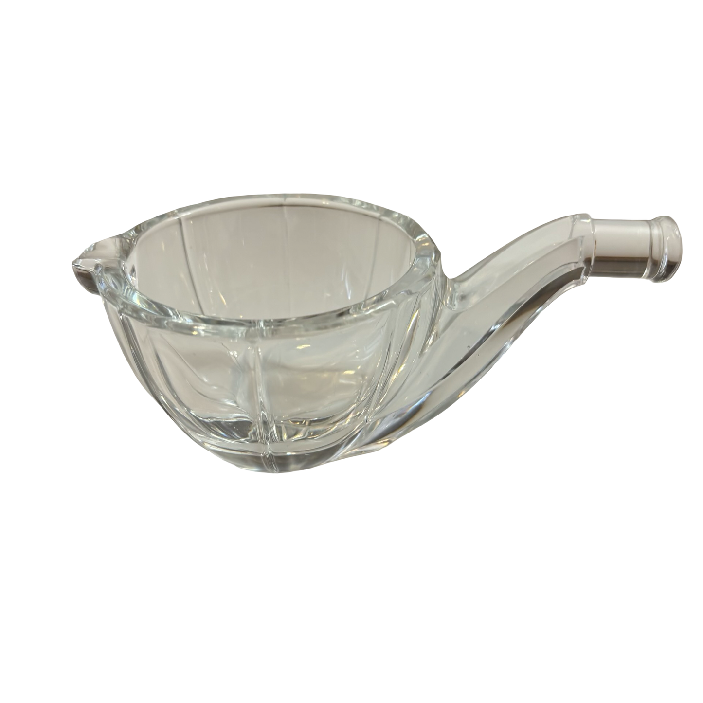 Val St. Lambert Crystal Pipe Ashtray