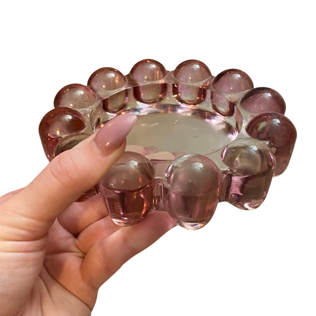 Pink Boopie Glass Ashtray