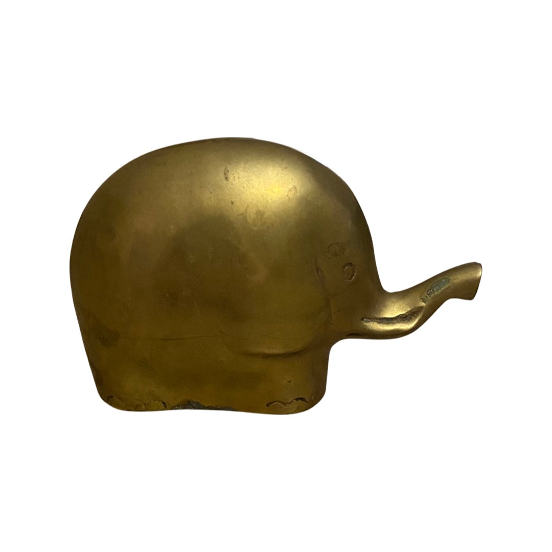 Brass Elephant Bank