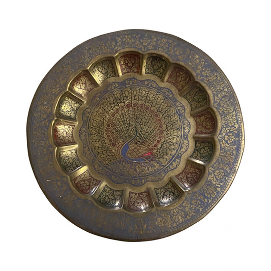 Brass Peacock Plate