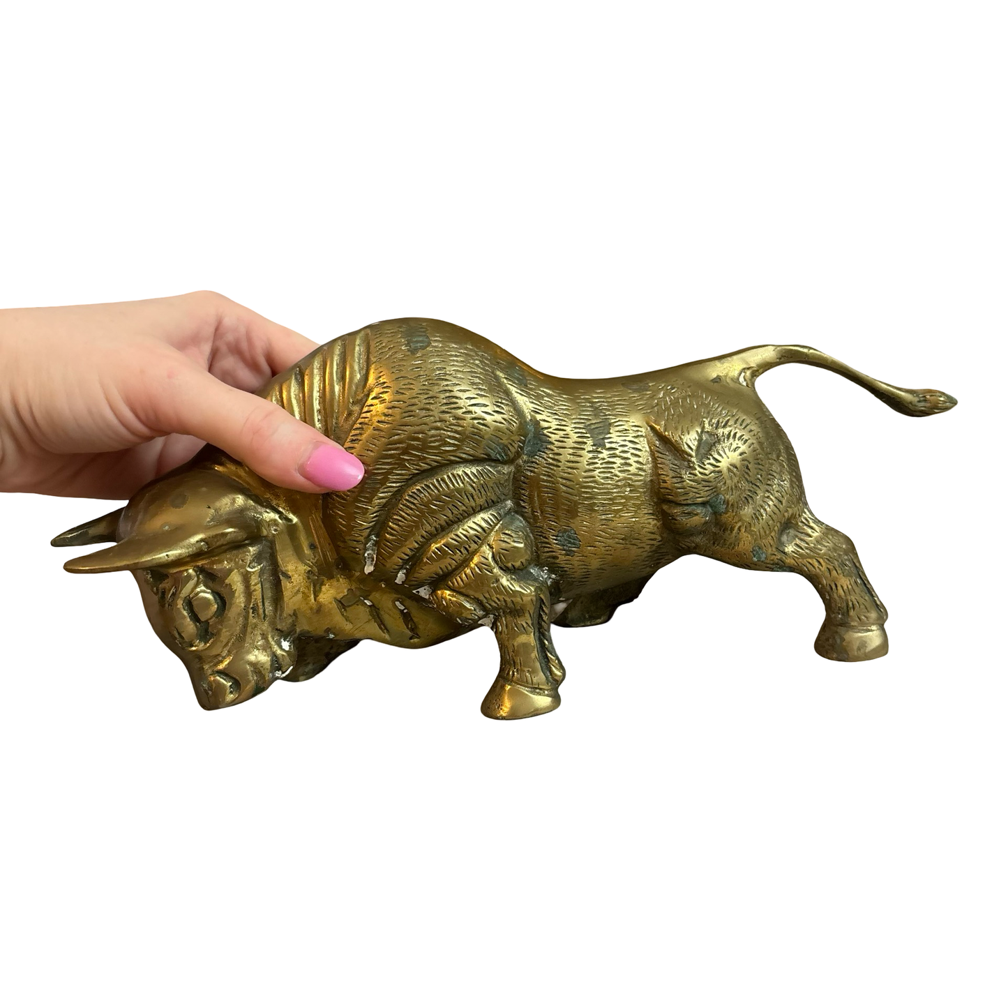 Large Brass Bull