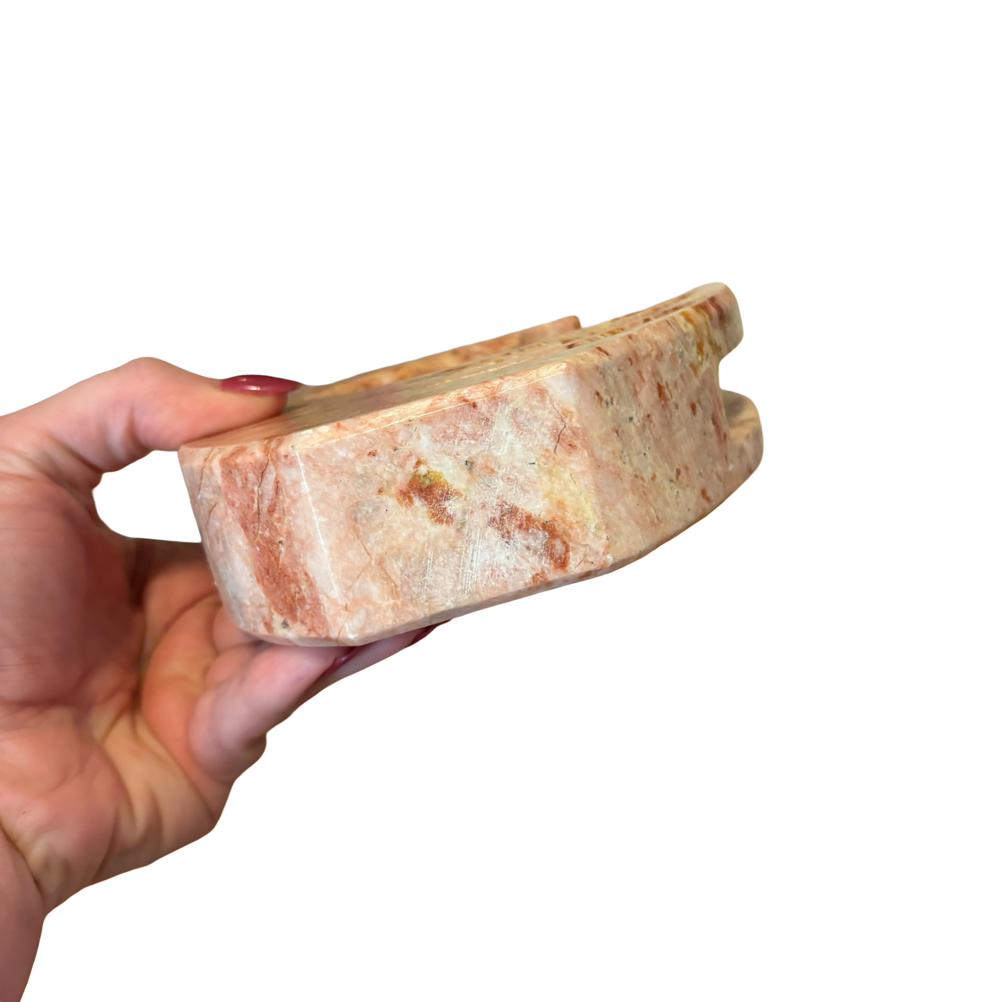 Pink Stone Swan Napkin Holder