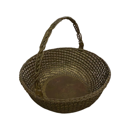 Brass Woven Basket