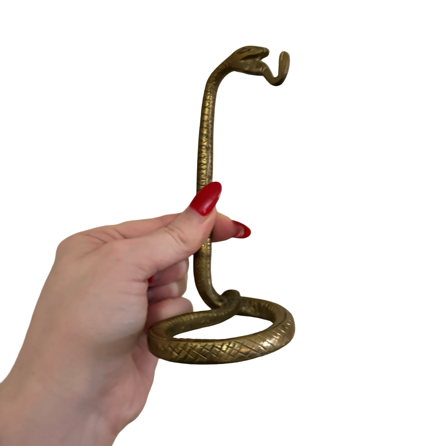 Brass Snake Hook Stand