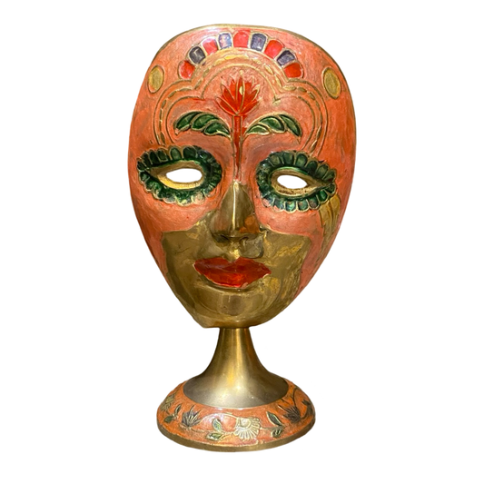 Brass Enameled Mask