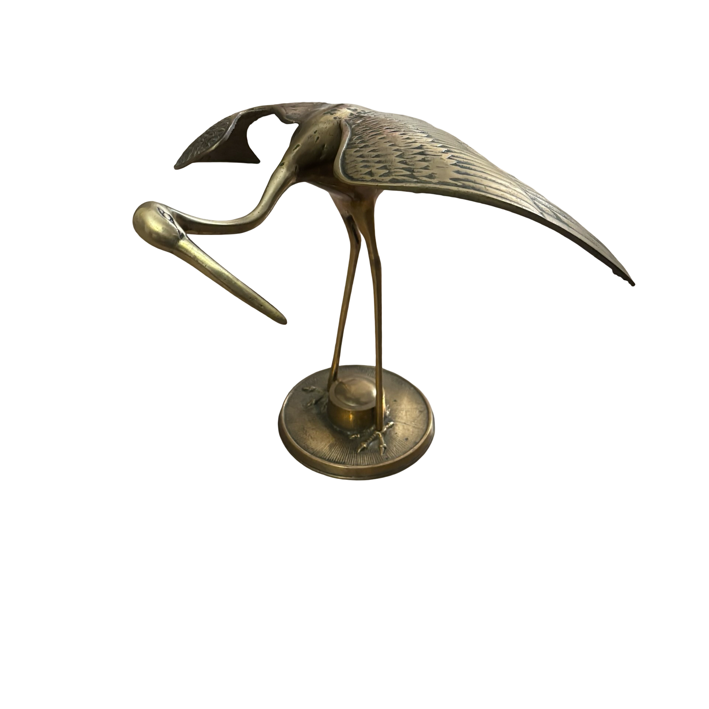 Extra Large Brass Crane