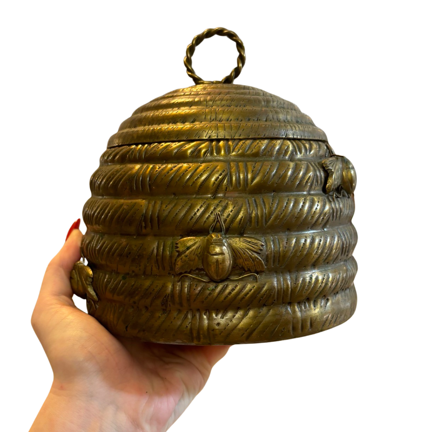 Mottahedeh Brass Beehive Box