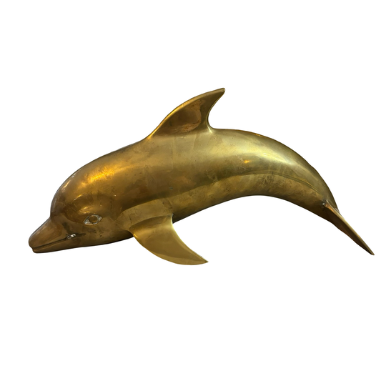 Large Brass Dolphin