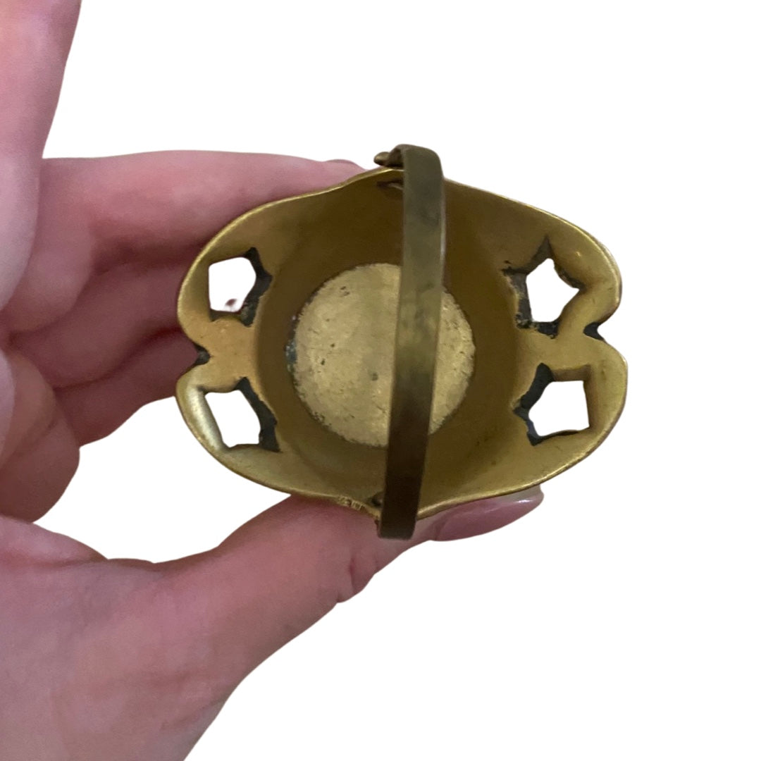 Mini Brass Basket