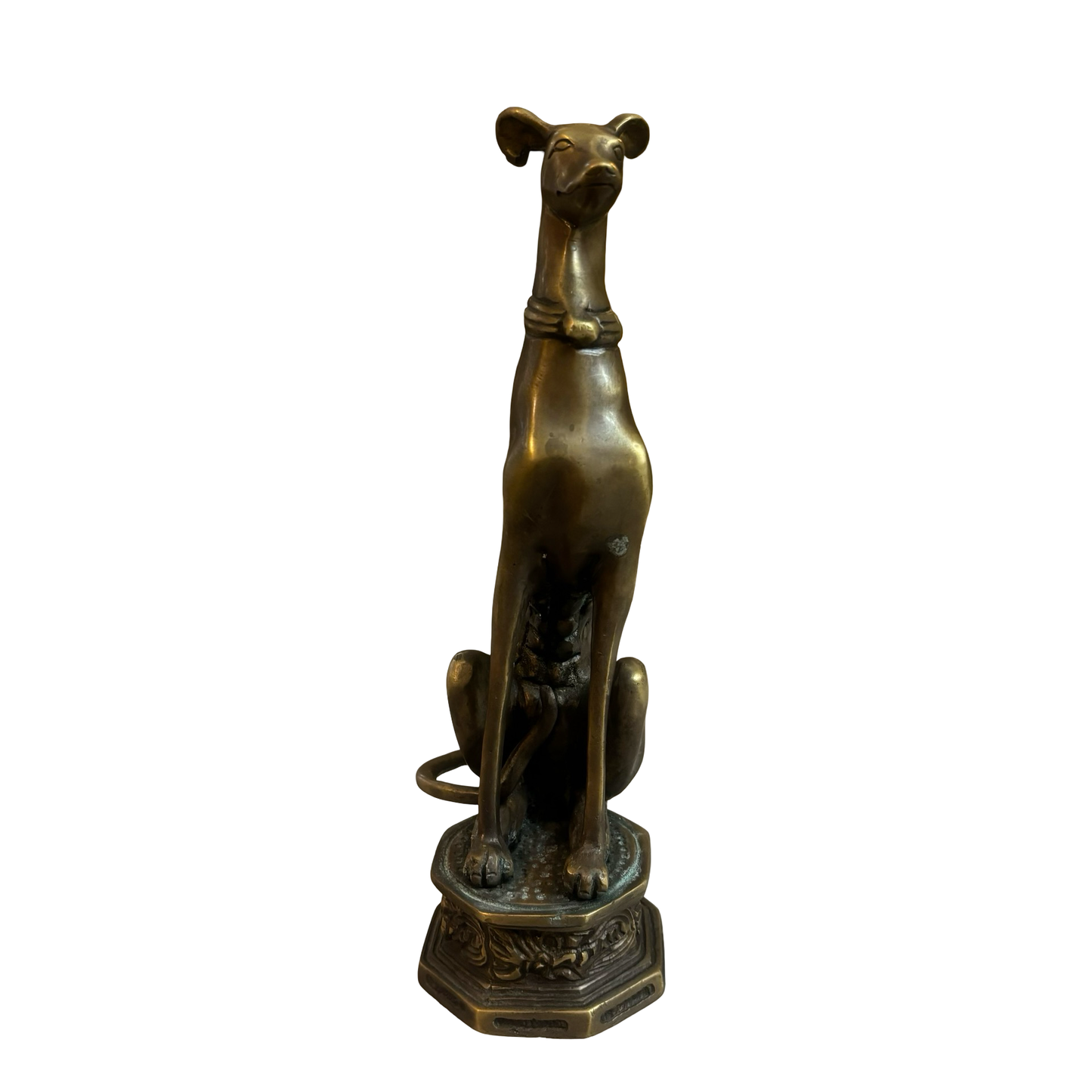 Bronze Greyhound Dog