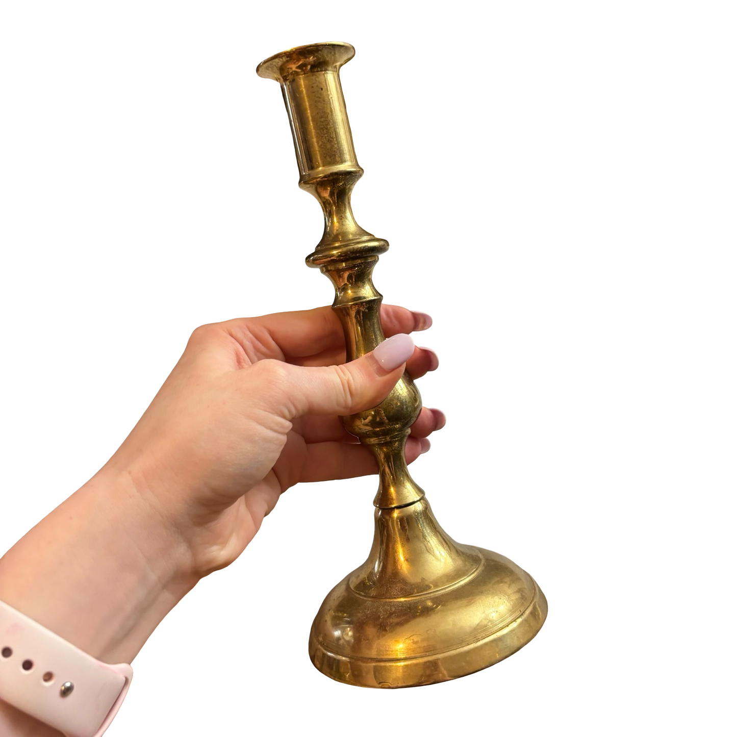Trio of Brass Candlesticks