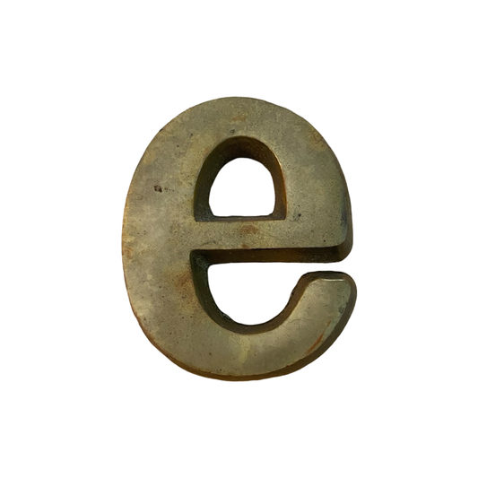 Letter E Paperweight