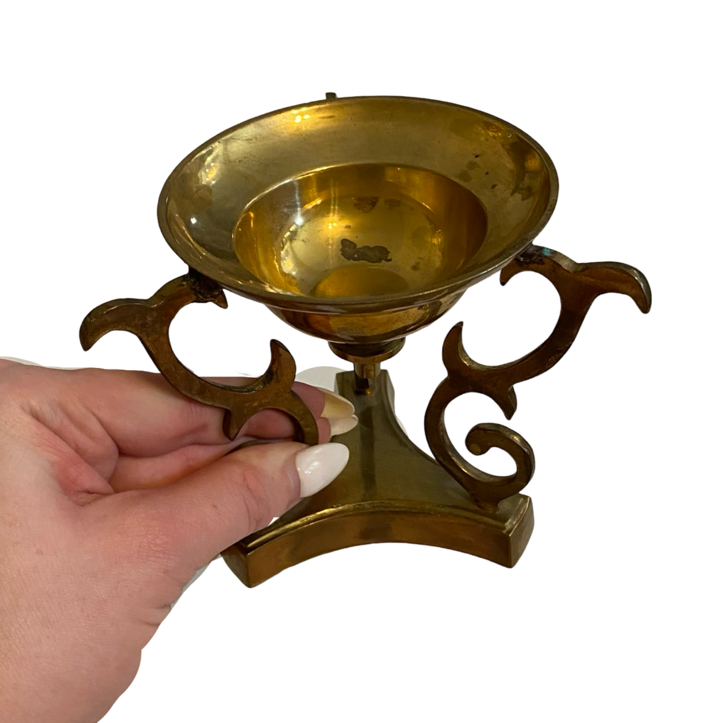 Brass Pedestal Dish