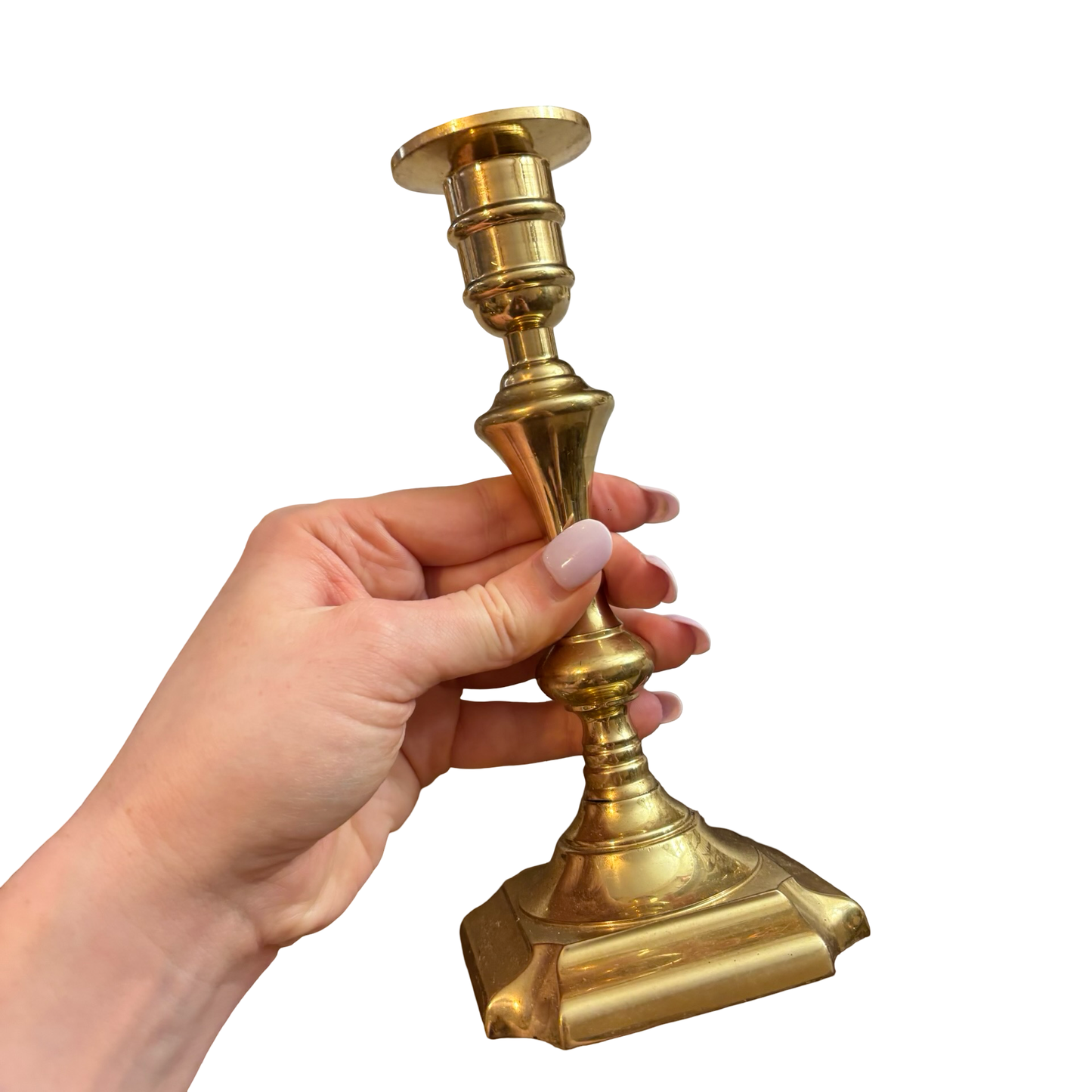 Trio of Brass Candlesticks