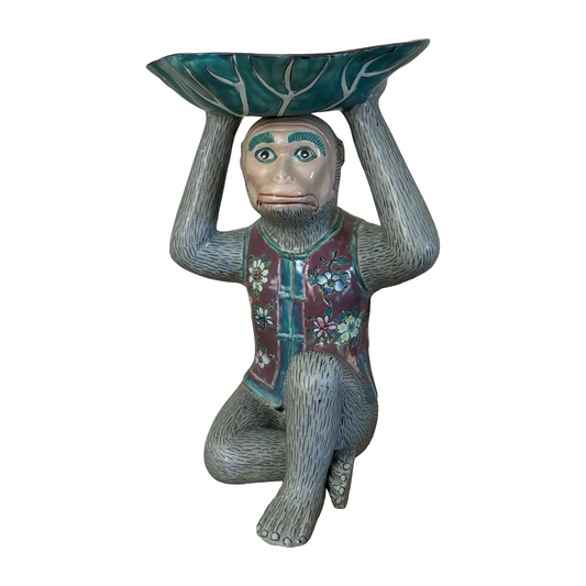 Large Porcelain Bar Monkey