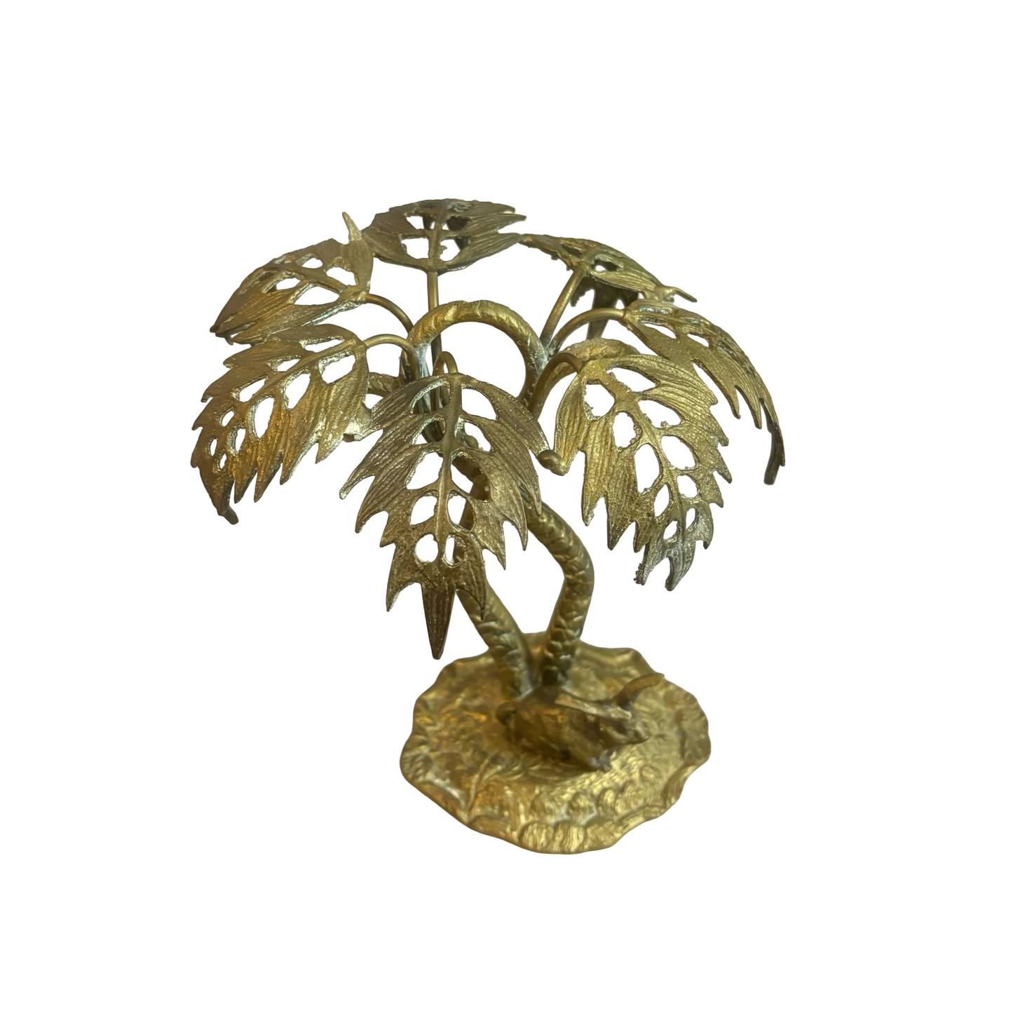 Brass Tree with Rabbit