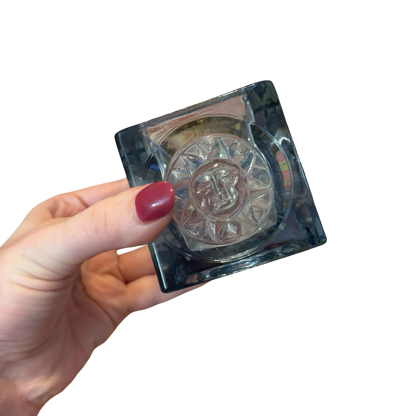 Blue Sun Viking Glass Votive