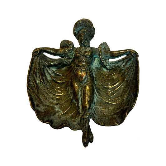 Brass Italian Showgirl Dish