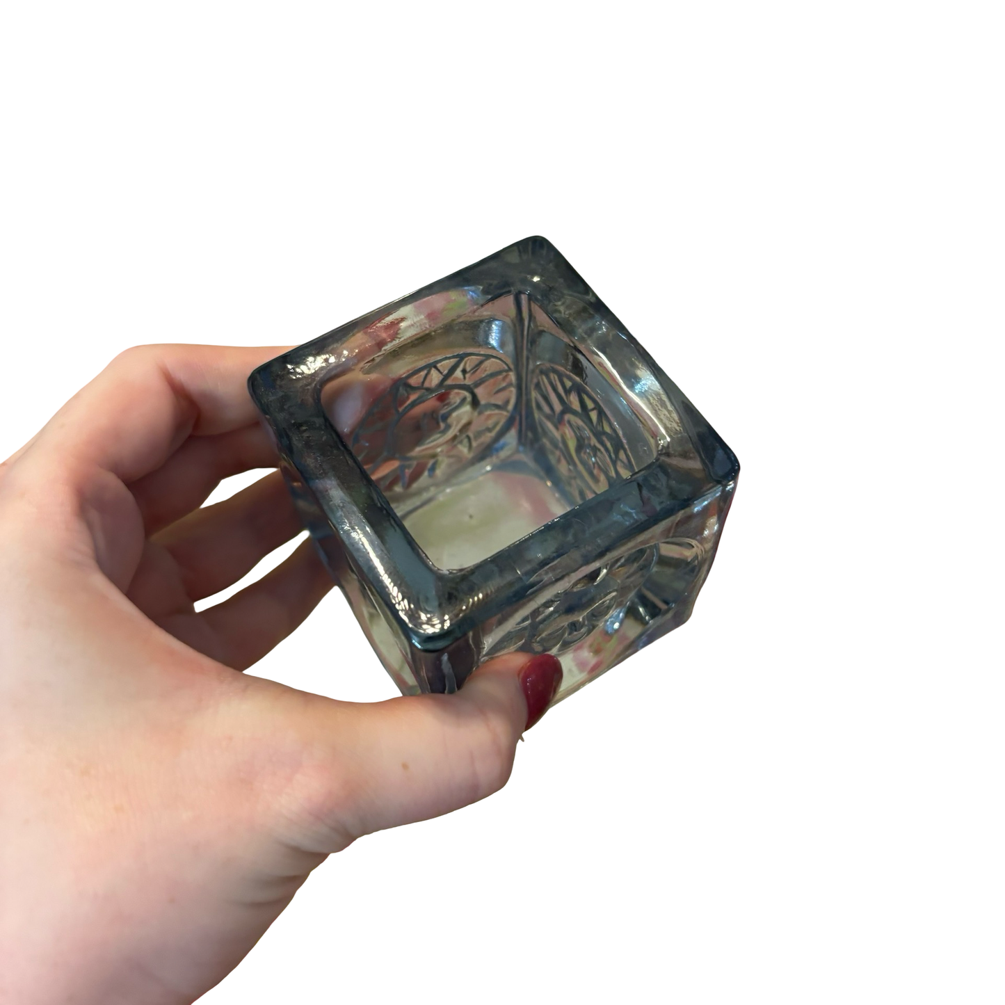 Blue Sun Viking Glass Votive