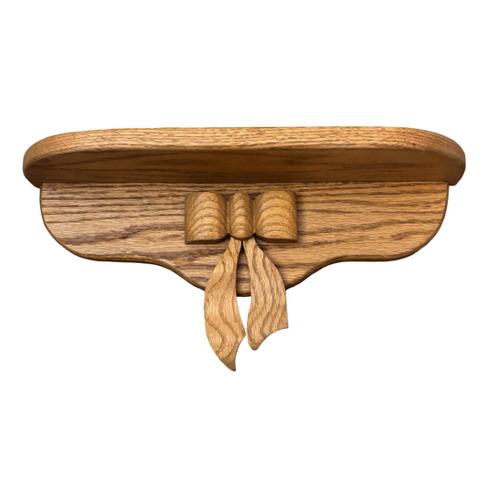 Wooden Bow Wall Shelf