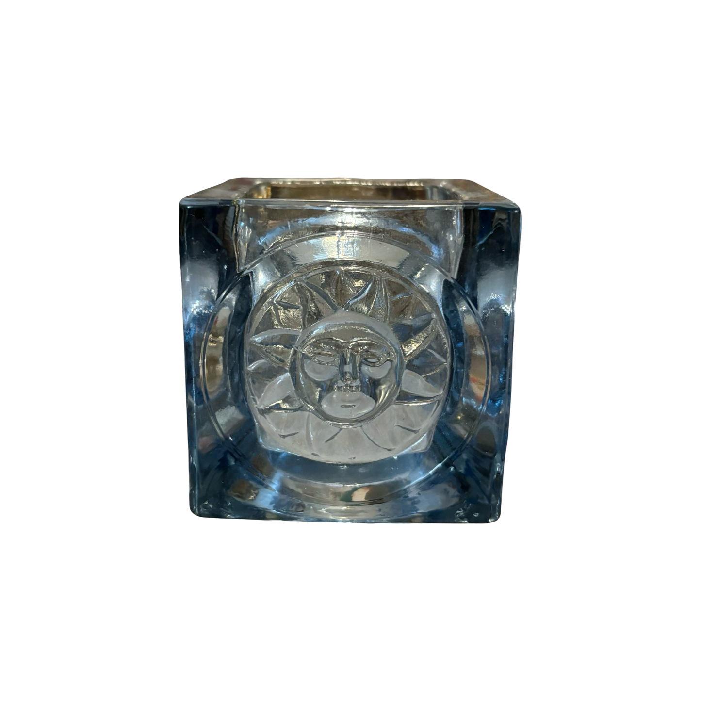 Blue Sun Viking Glass Votive