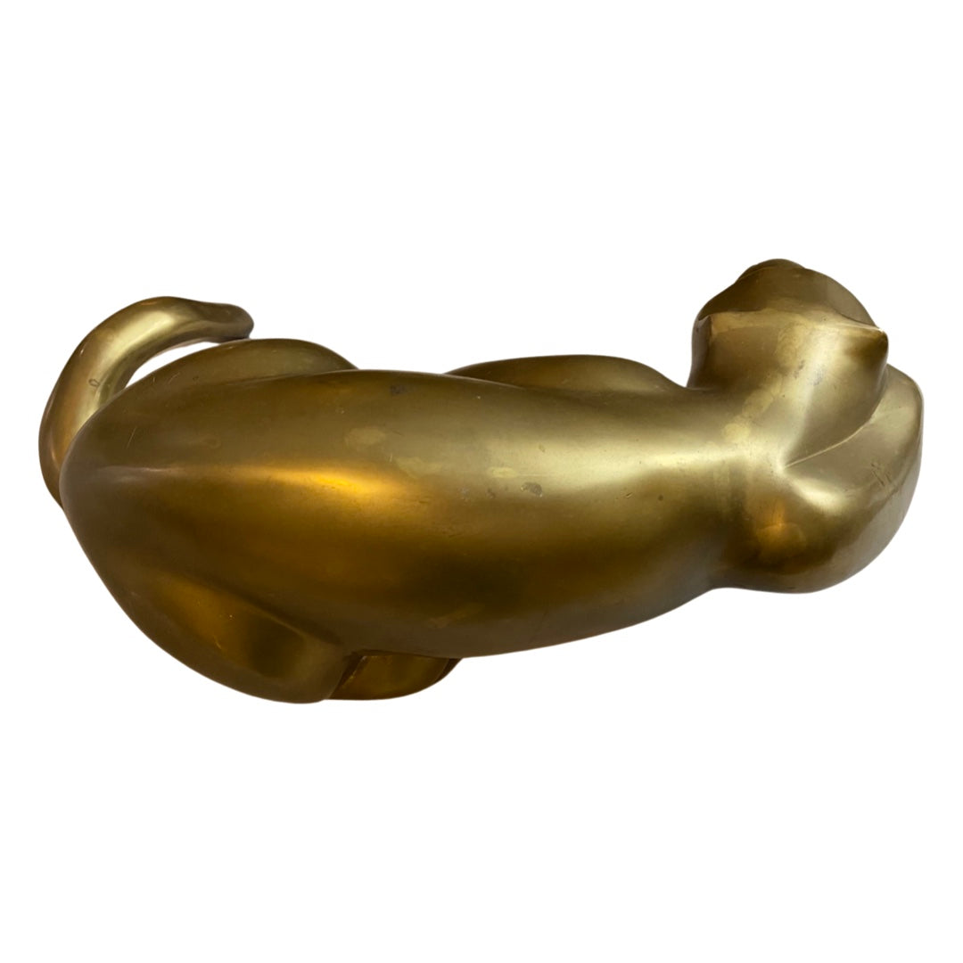 Brass Panther Shelf Sitter