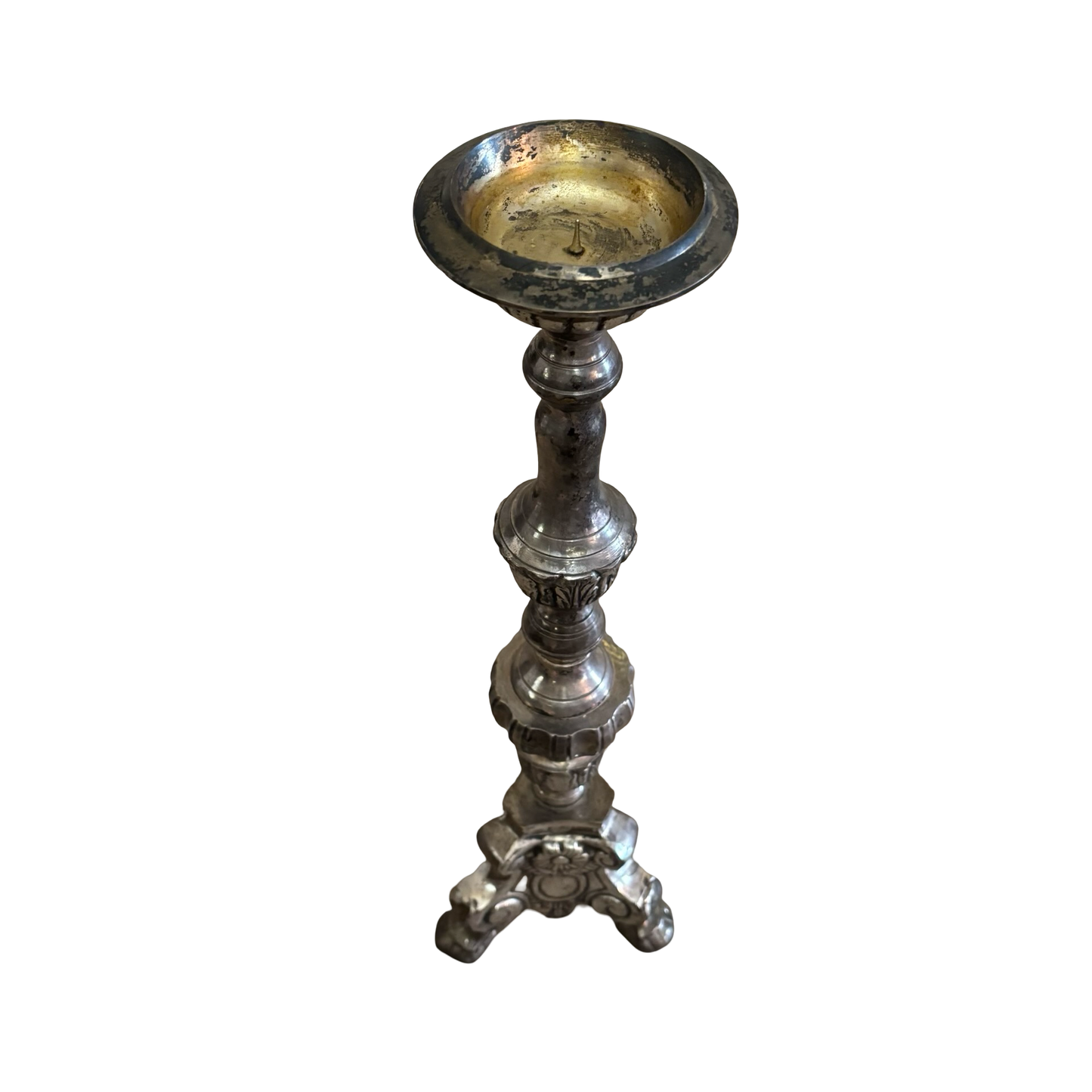Extra Large Silver Altar Candlestick