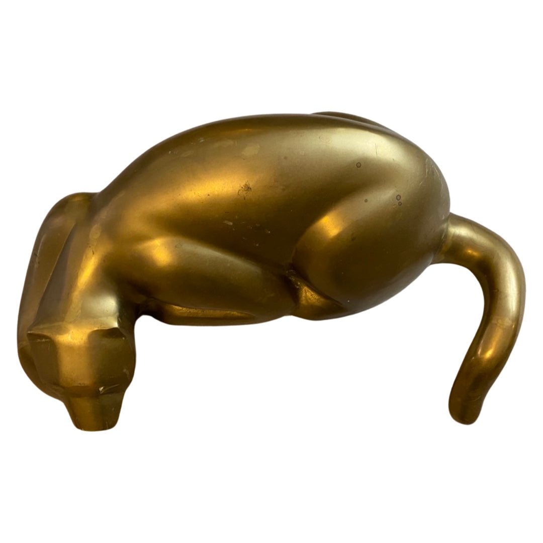 Brass Panther Shelf Sitter