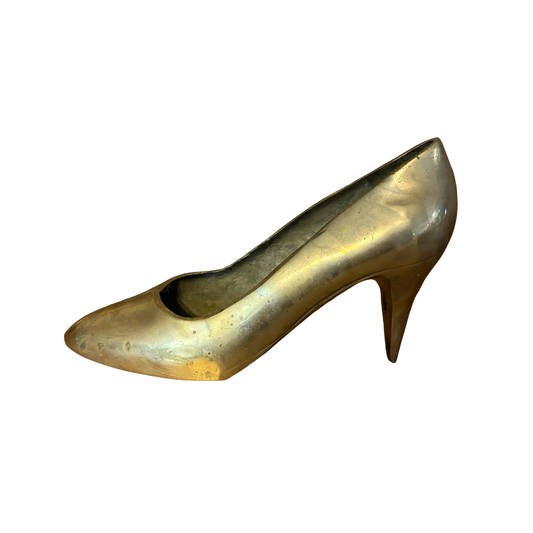 Brass High Heel Shoe